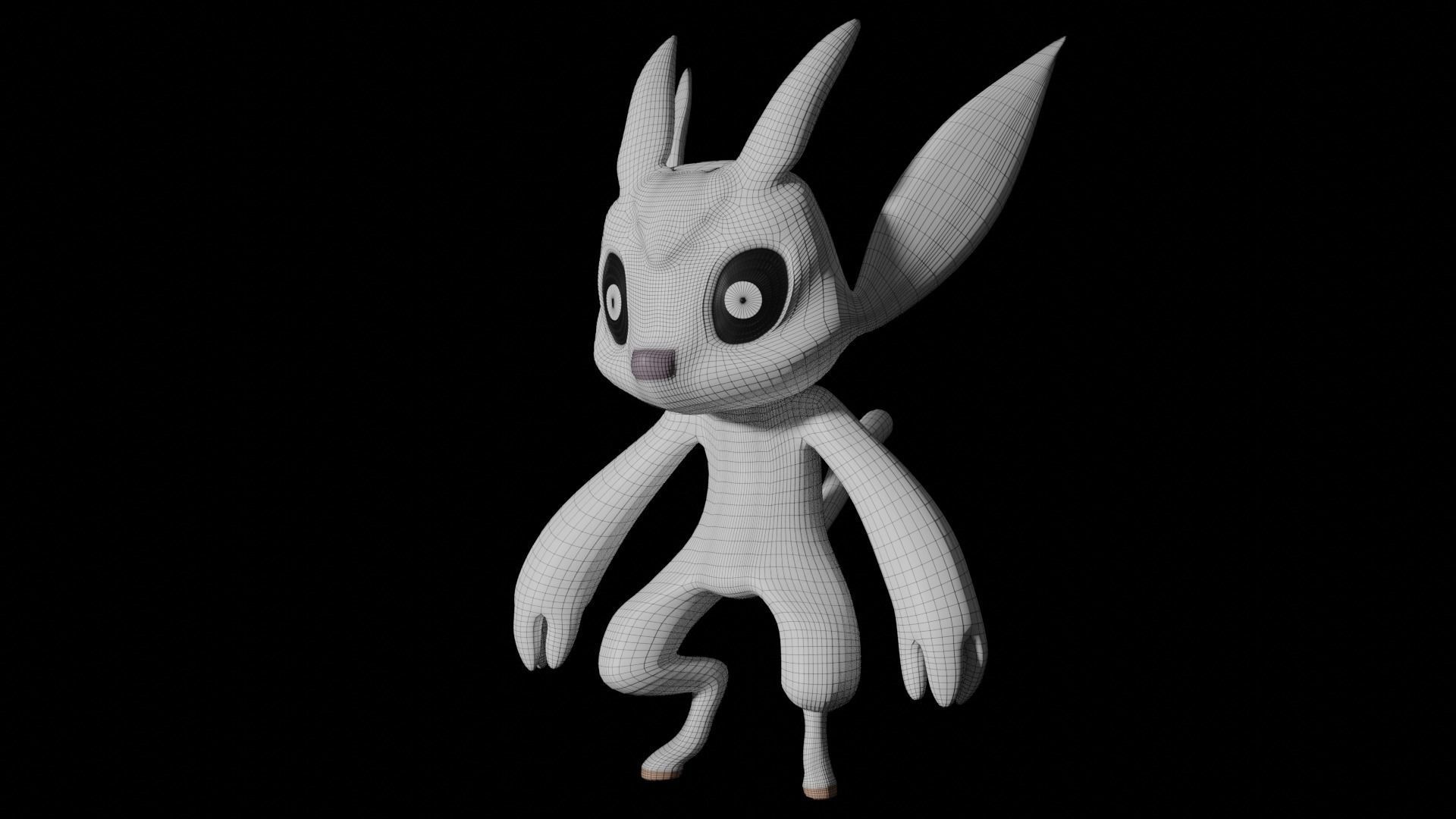 Ori Game Character Fan Art Free low-poly 3D model_1