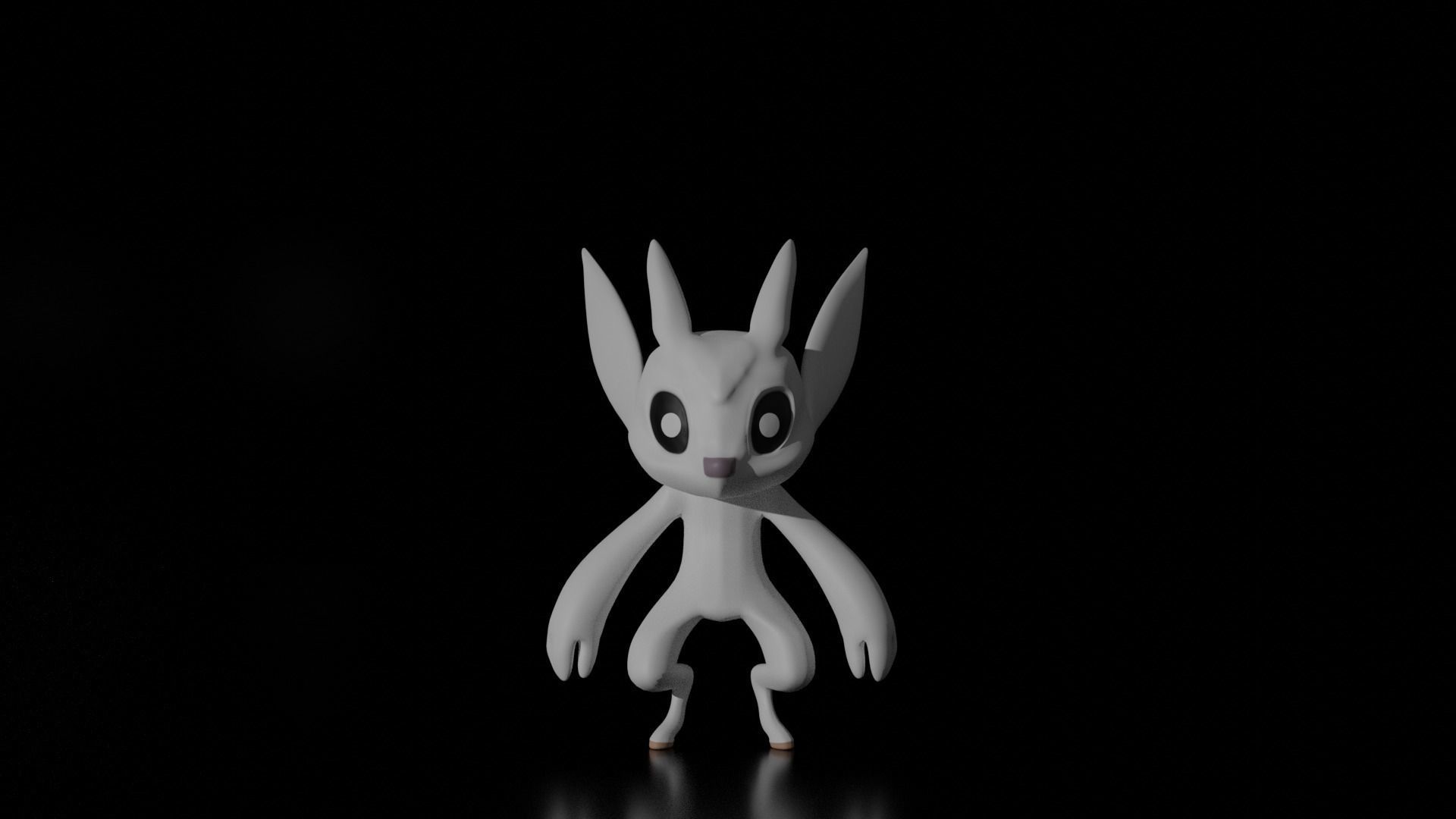 Ori Game Character Fan Art Free low-poly 3D model_4