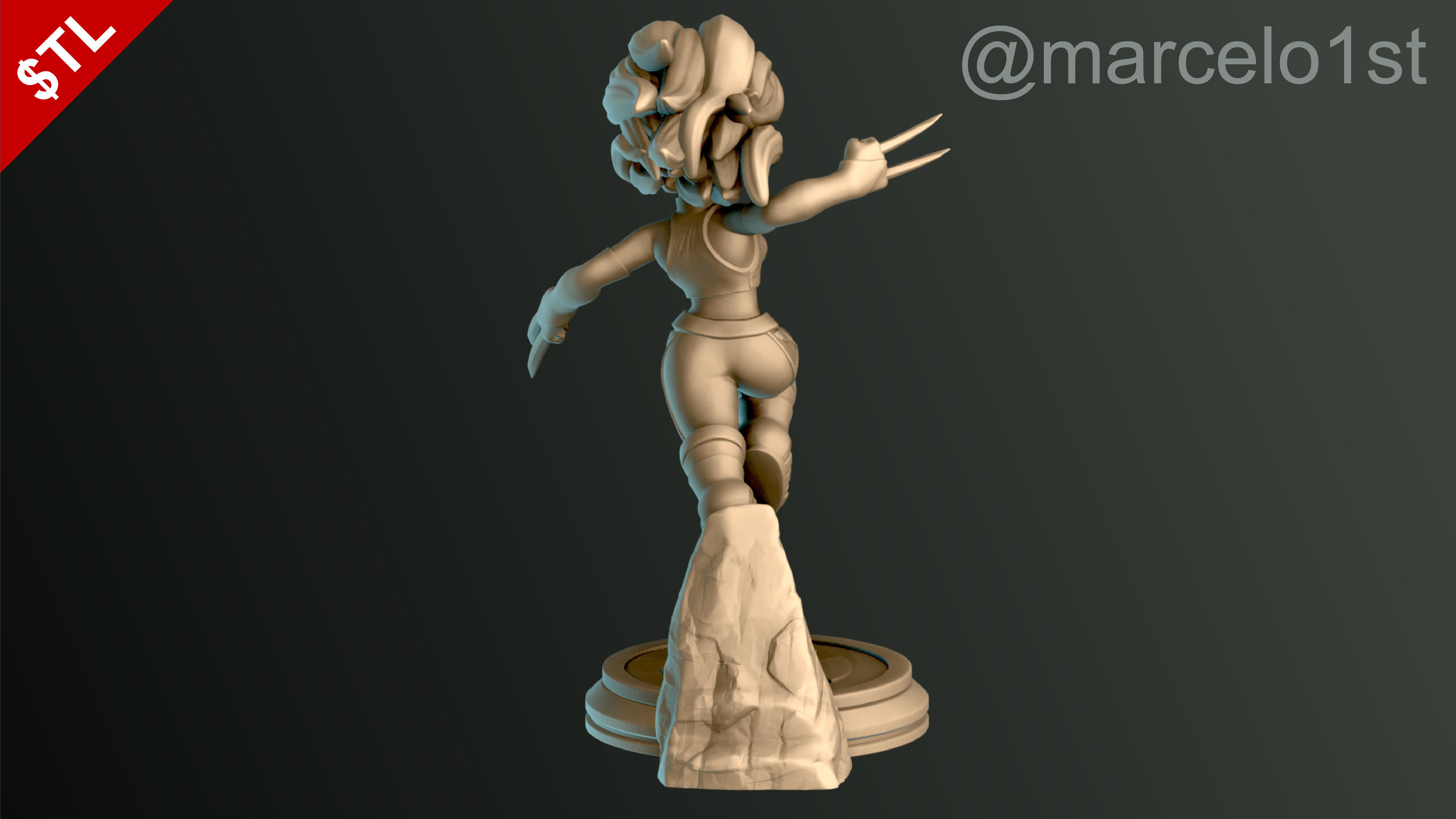 SIMPLE - X-23 Laura Kinney 3D print model_5