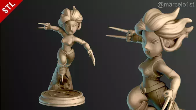 SIMPLE - X-23 Laura Kinney 3D print model