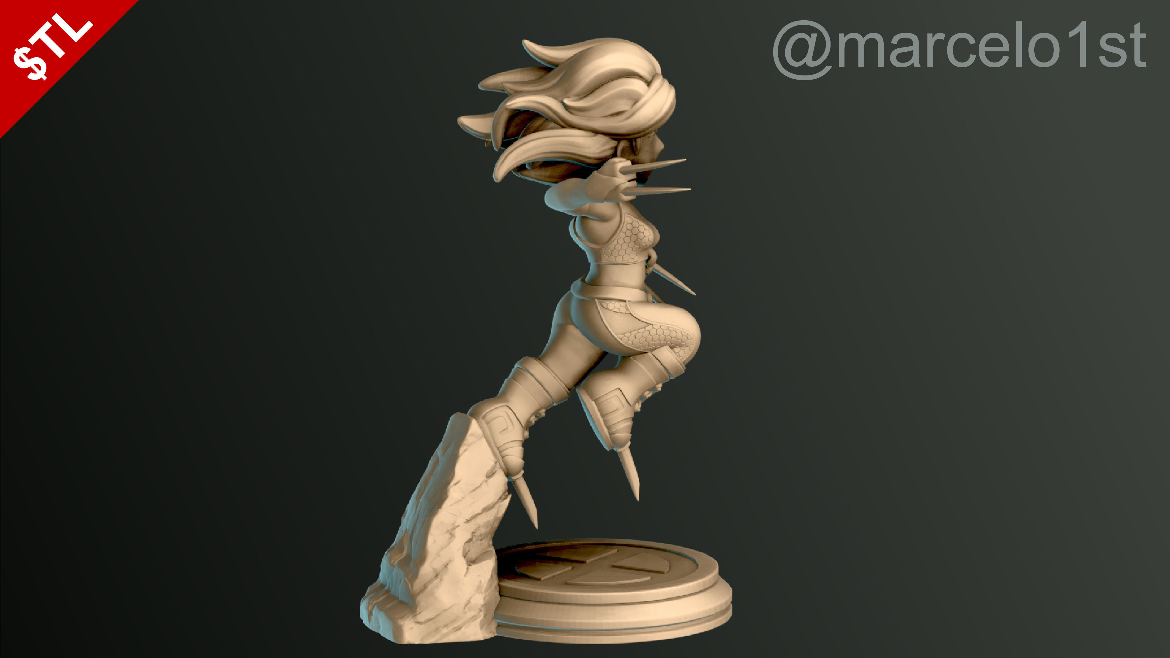 SIMPLE - X-23 Laura Kinney 3D print model_3