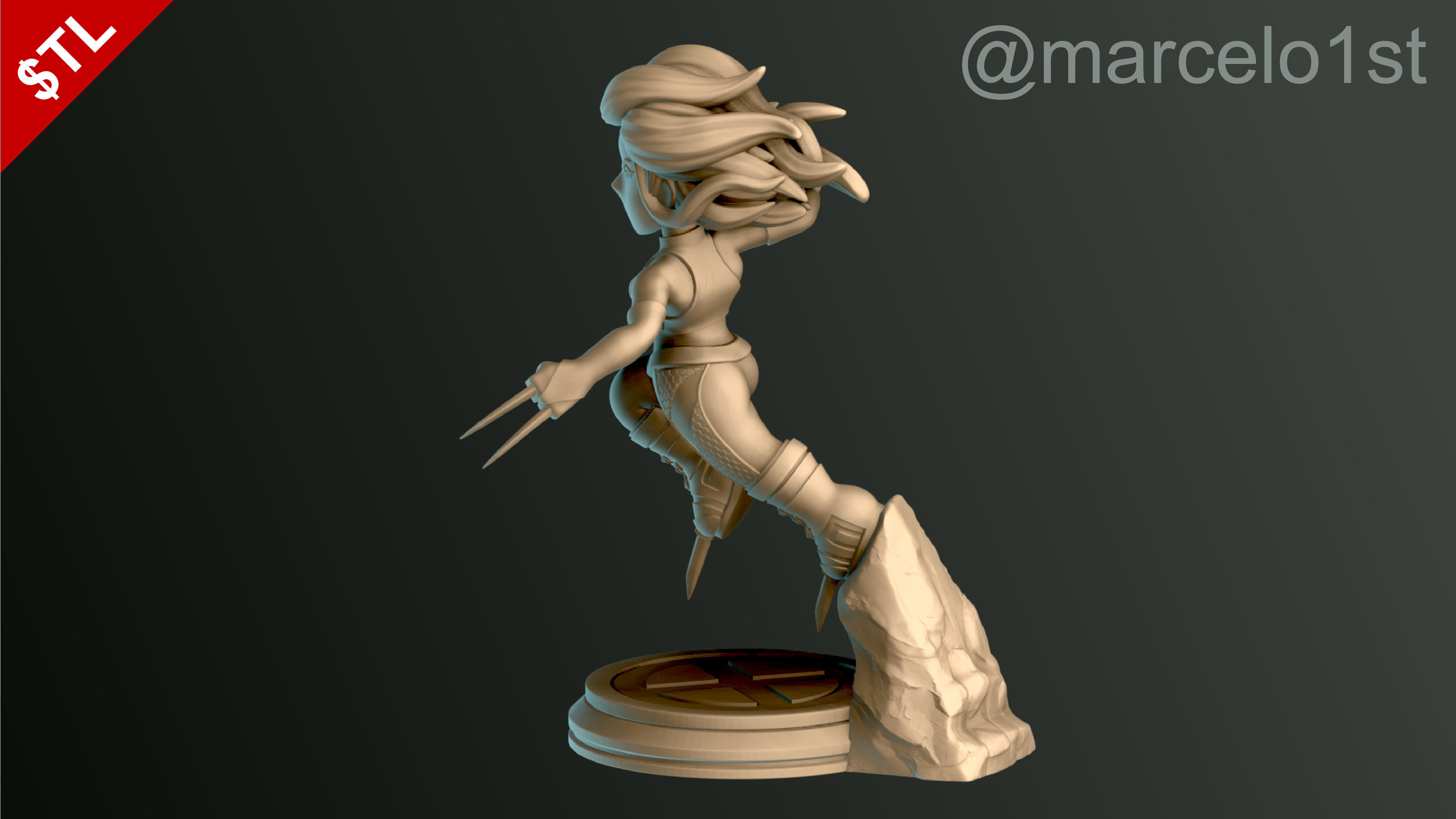 SIMPLE - X-23 Laura Kinney 3D print model_7