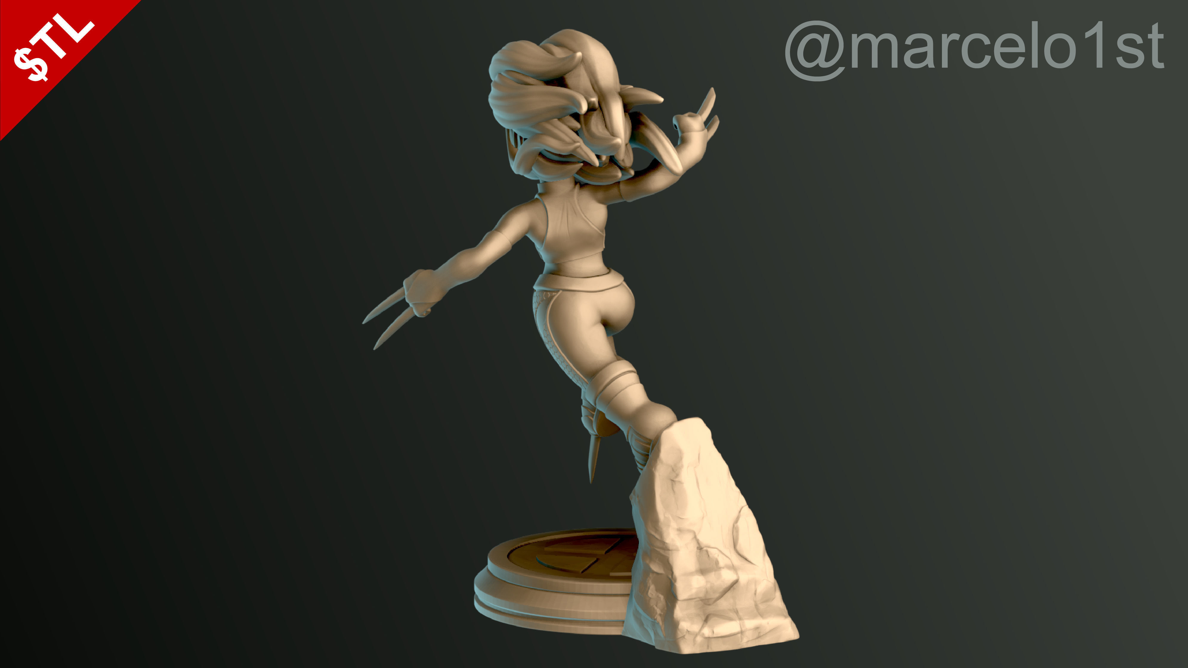 SIMPLE - X-23 Laura Kinney 3D print model_6