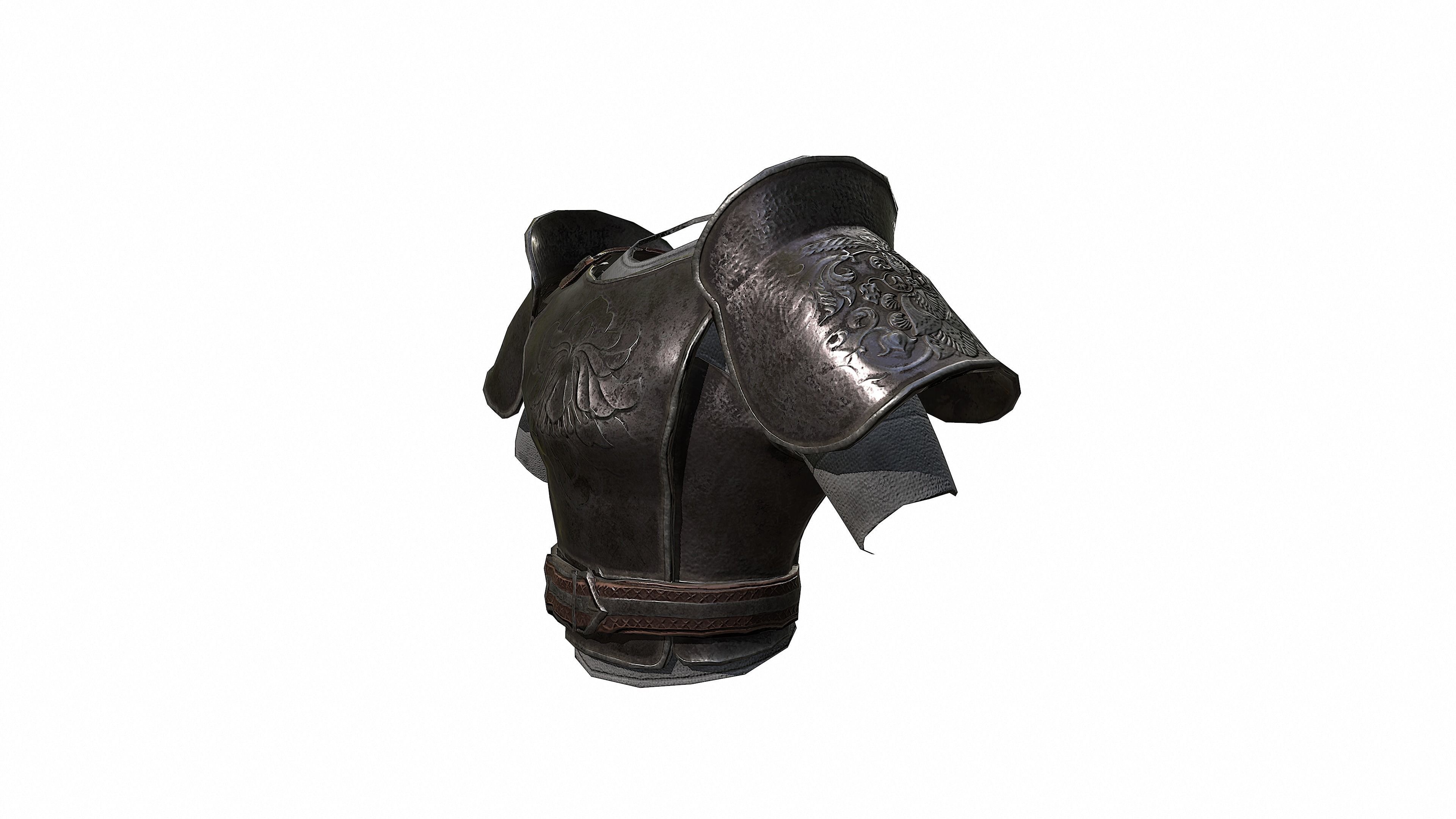 Medieval Armor - PBR Low-poly 3D model_4