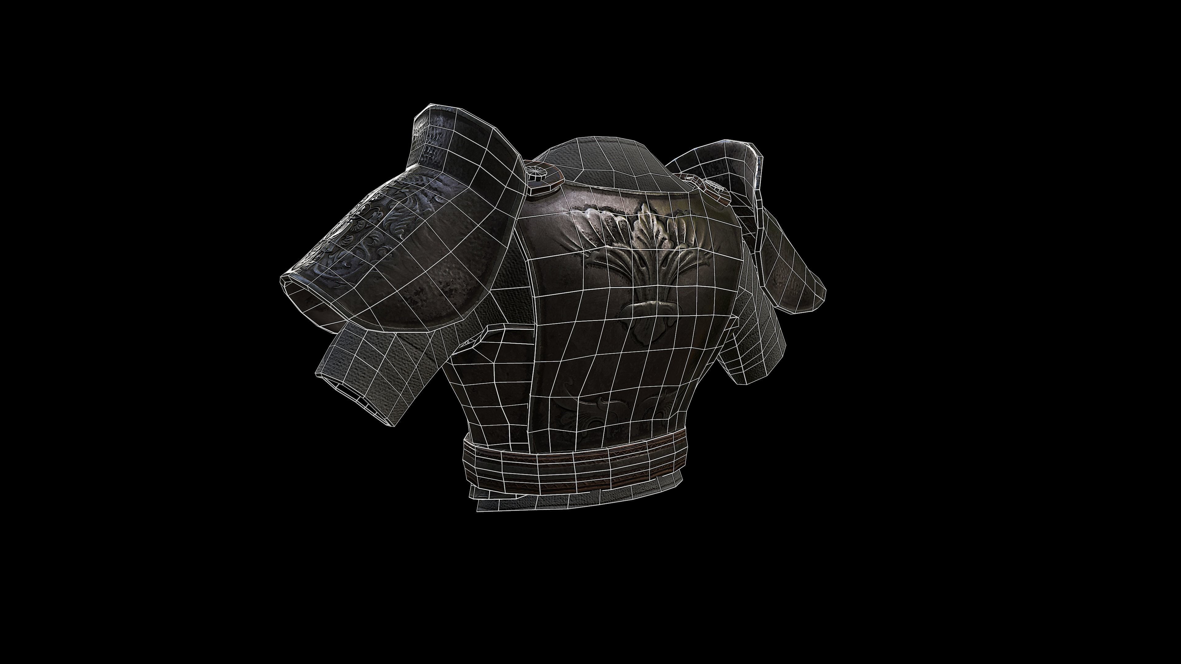 Medieval Armor - PBR Low-poly 3D model_18