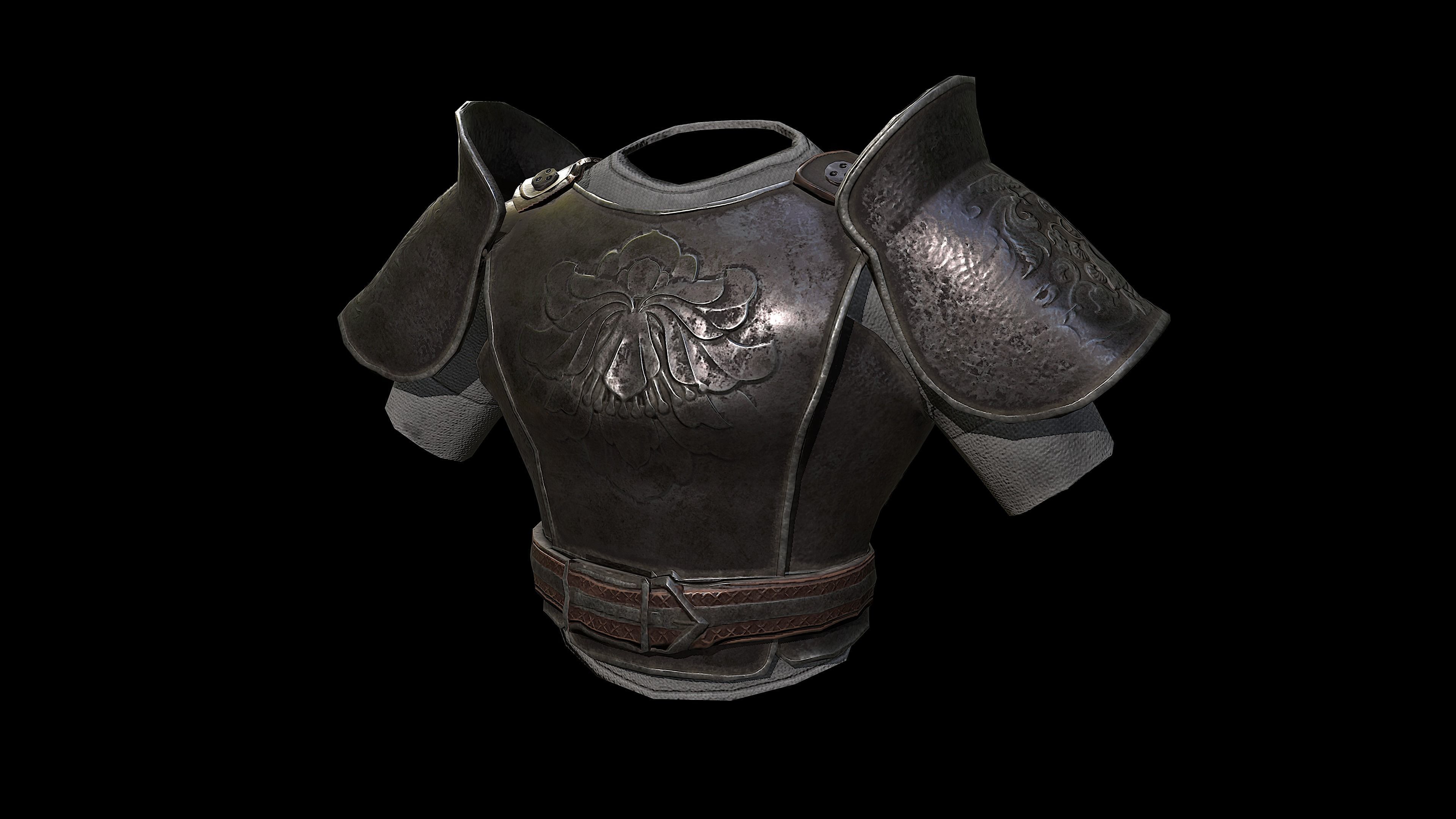 Medieval Armor - PBR Low-poly 3D model_12