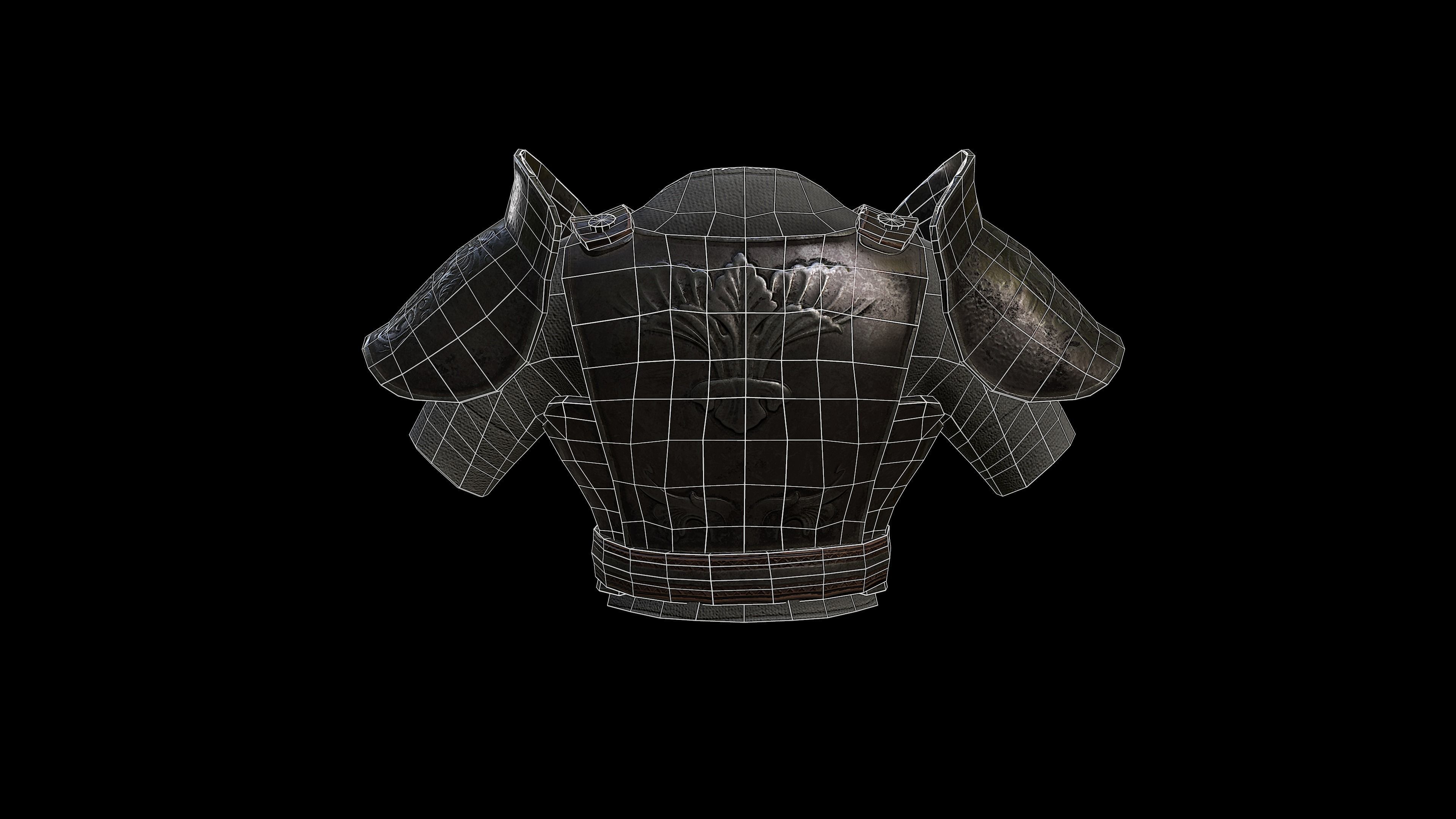 Medieval Armor - PBR Low-poly 3D model_21