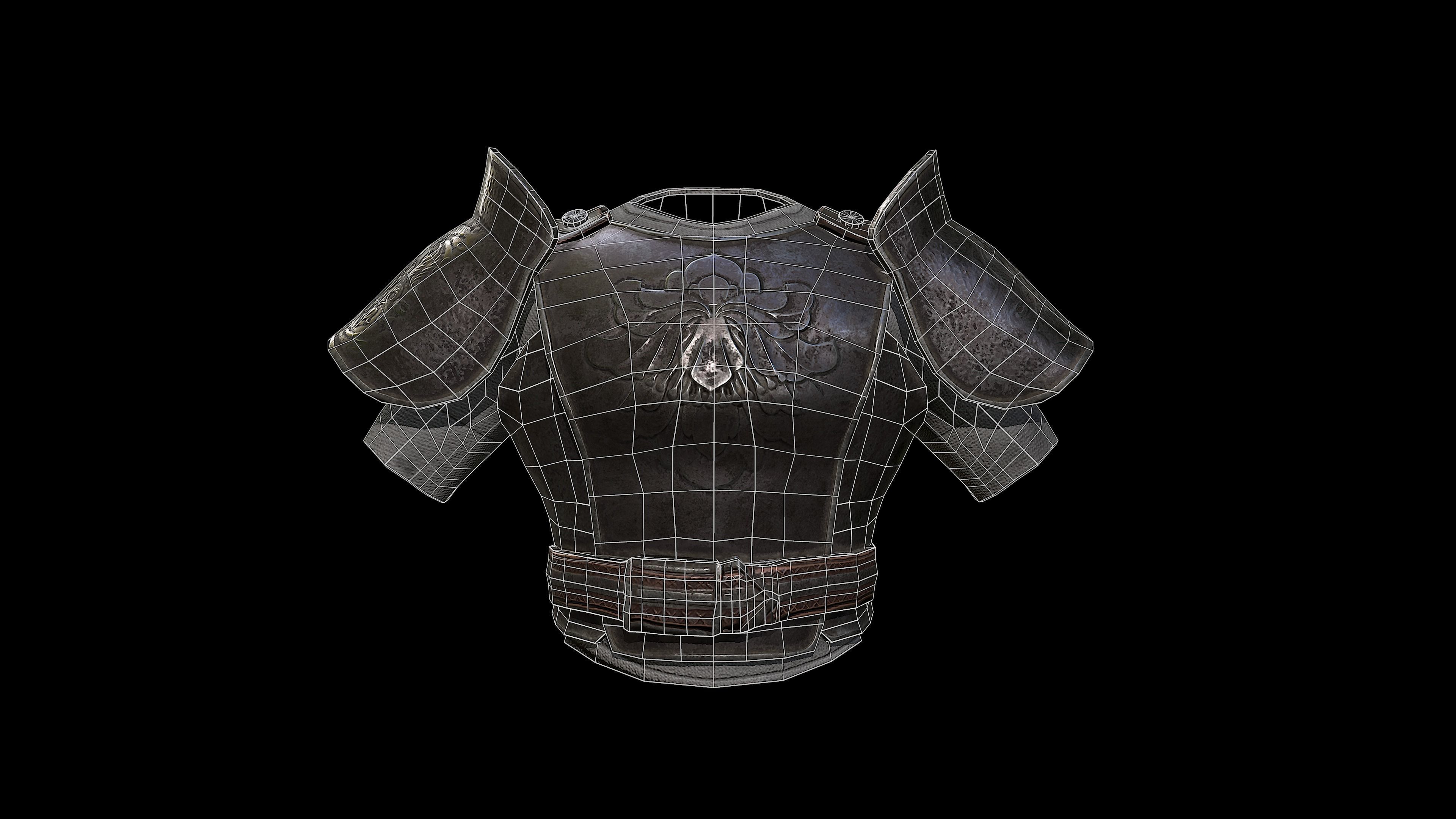 Medieval Armor - PBR Low-poly 3D model_2