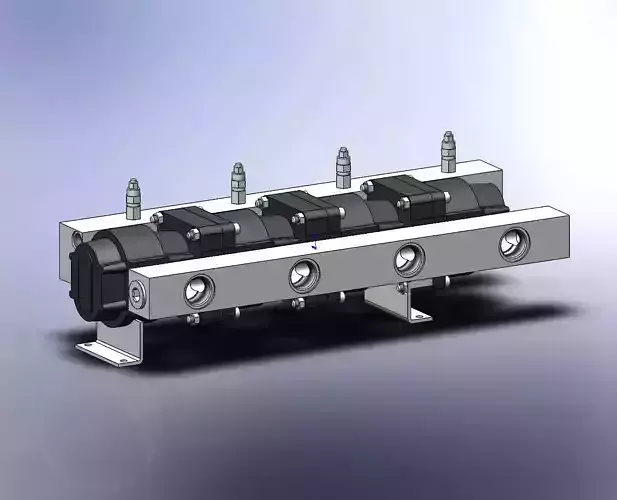 Gear flow-devider MTO-4-35-EA7 JAHNS 3D model