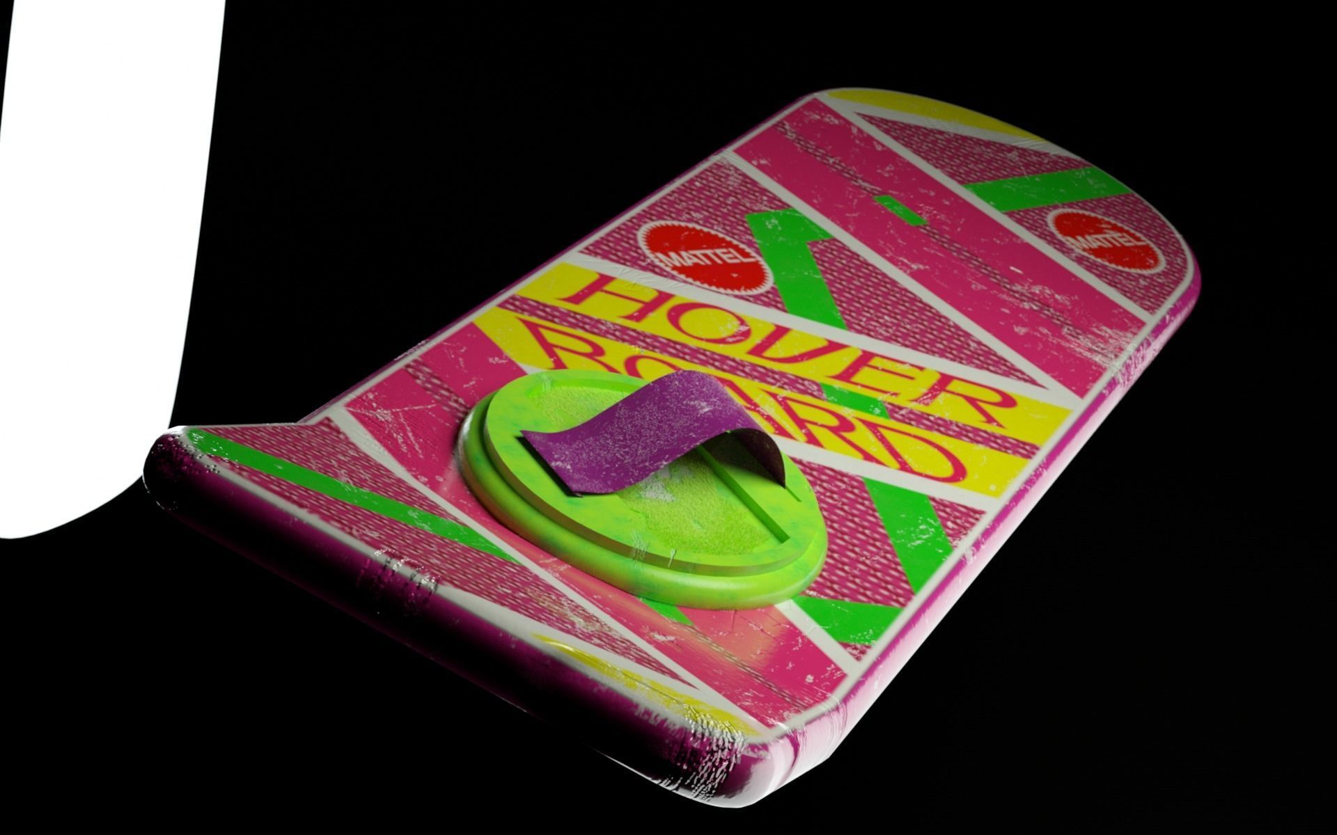 Hoover Board Back to the future 3D model_1