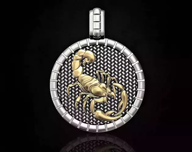 Scorpion-Horoscopes Pendant 3D print model