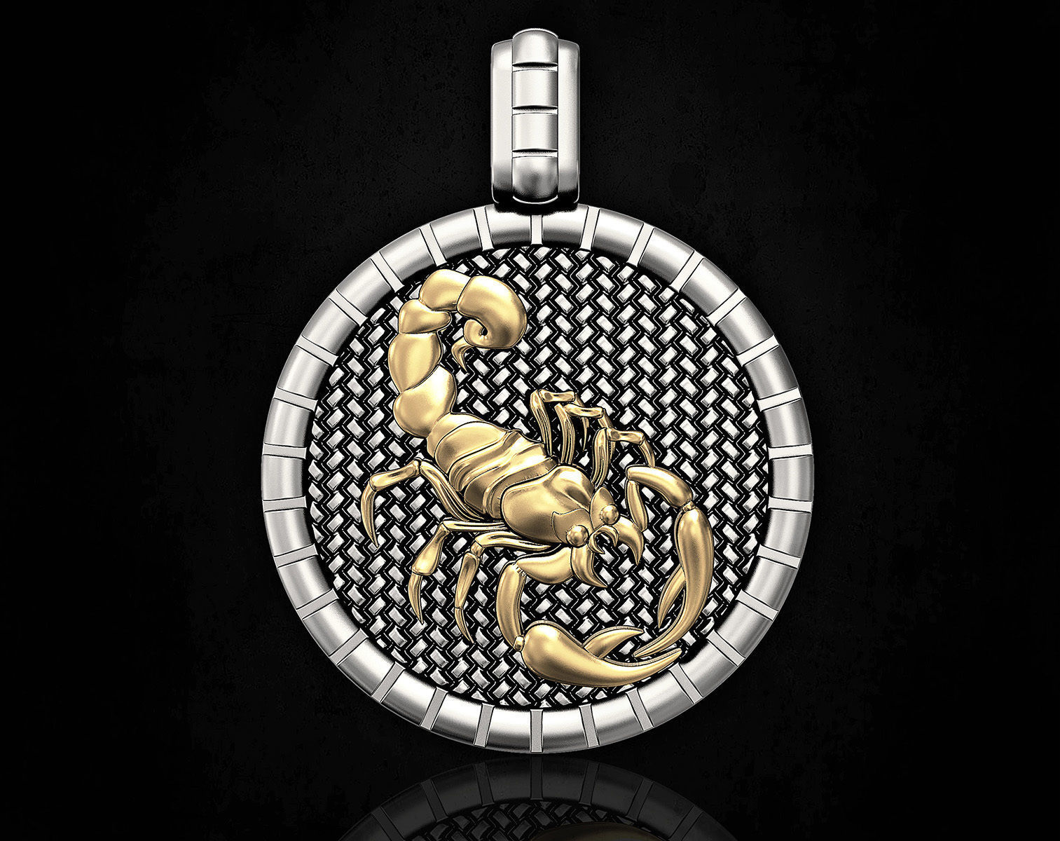 Scorpion-Horoscopes Pendant 3D print model_6
