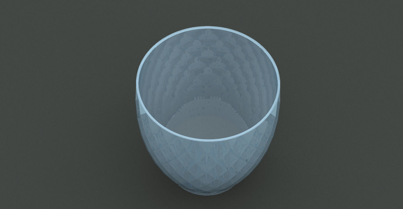 Crystal Glass with Grasshopper 3D model_5