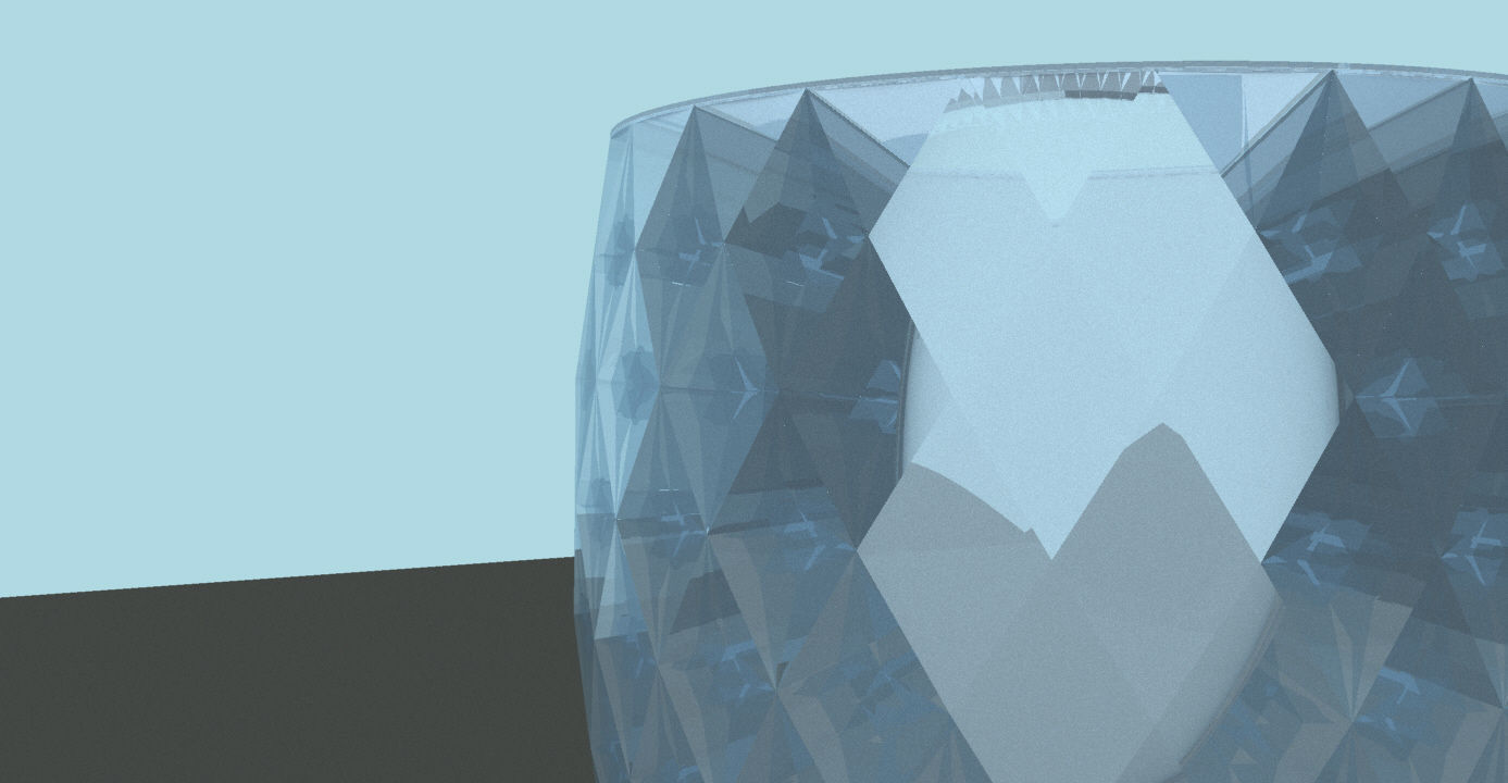 Crystal Glass with Grasshopper 3D model_6
