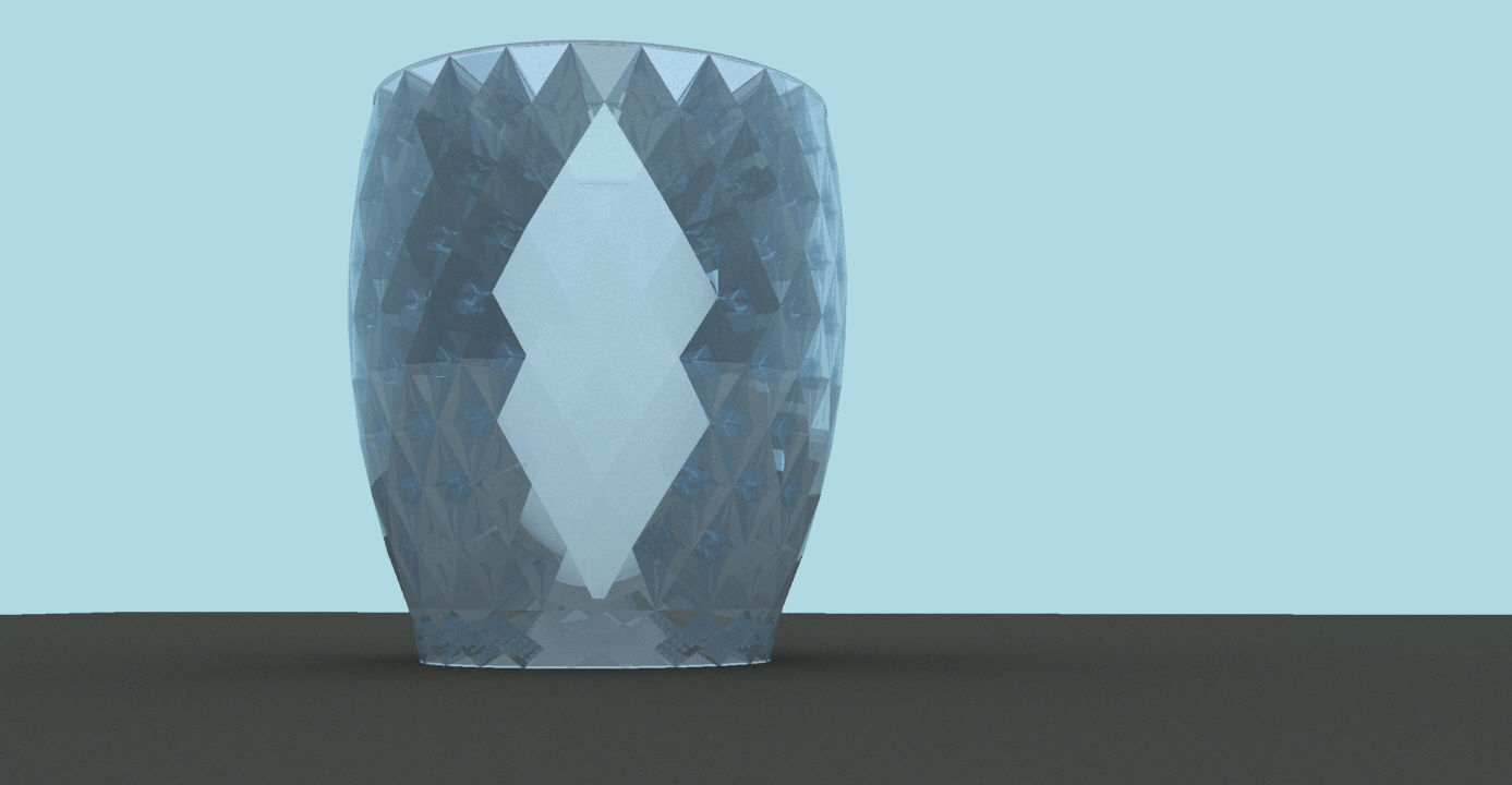 Crystal Glass with Grasshopper 3D model_1