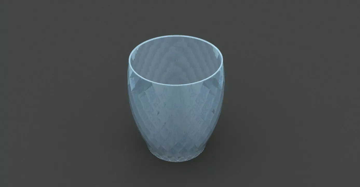 Crystal Glass with Grasshopper 3D model_0