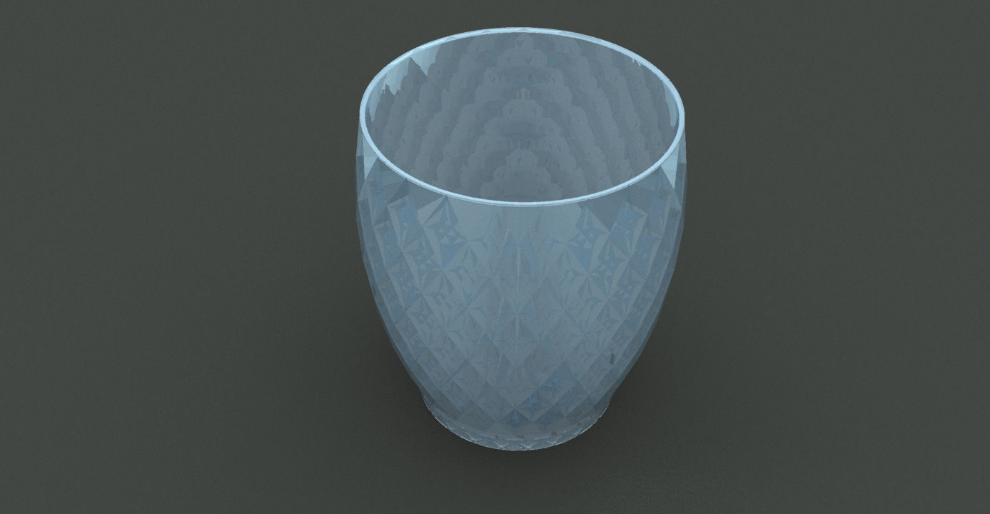 Crystal Glass with Grasshopper 3D model_3
