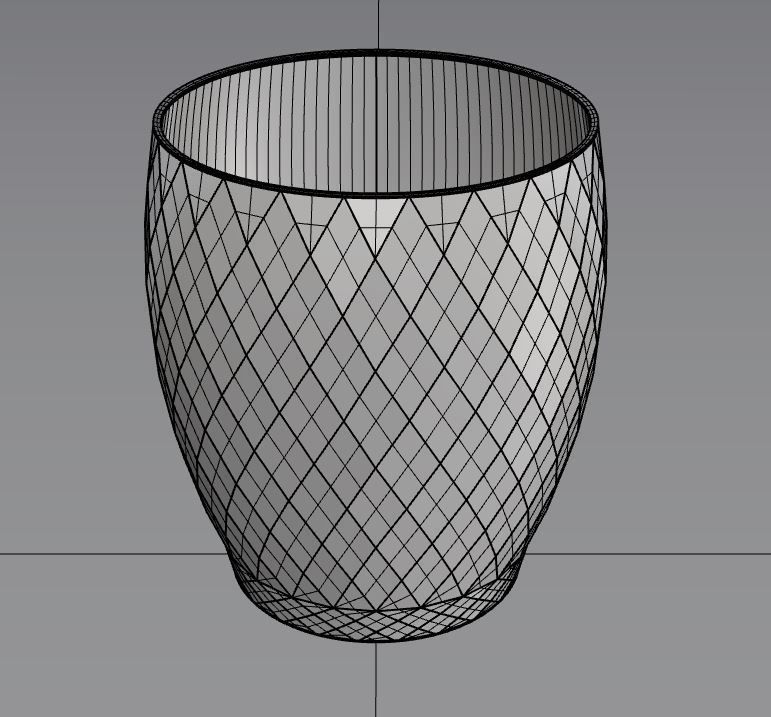 Crystal Glass with Grasshopper 3D model_7