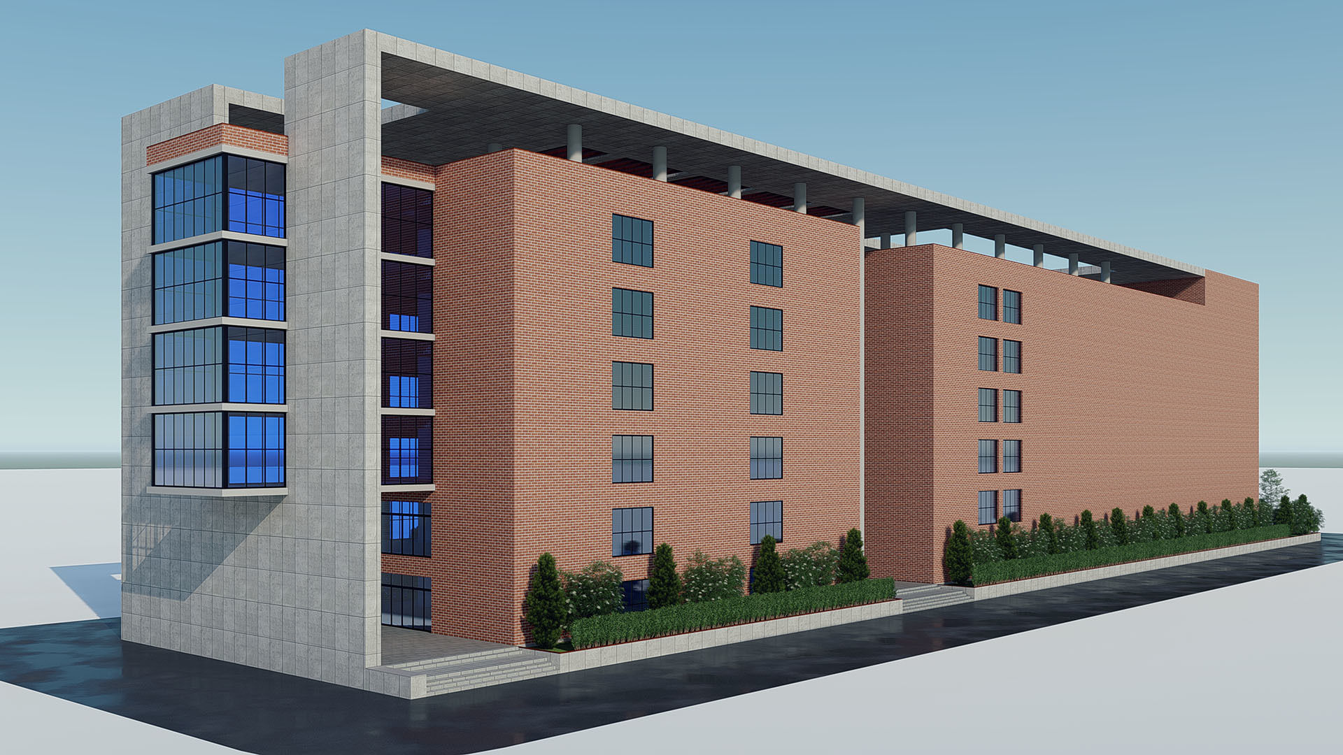 Building 7 apartment 3D model_2