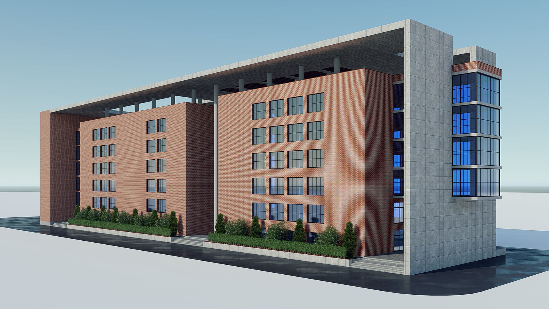 Building 7 apartment 3D model_1