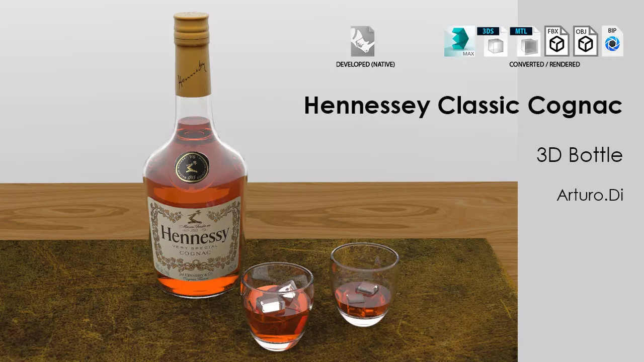 Hennessey Cognac Classic 3D model