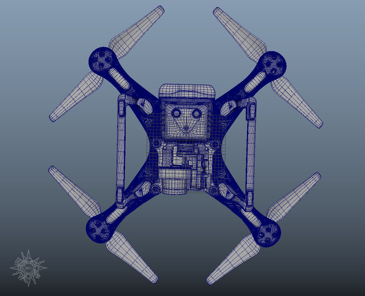 DJI Phantom 3 Professional Free 3D model_6