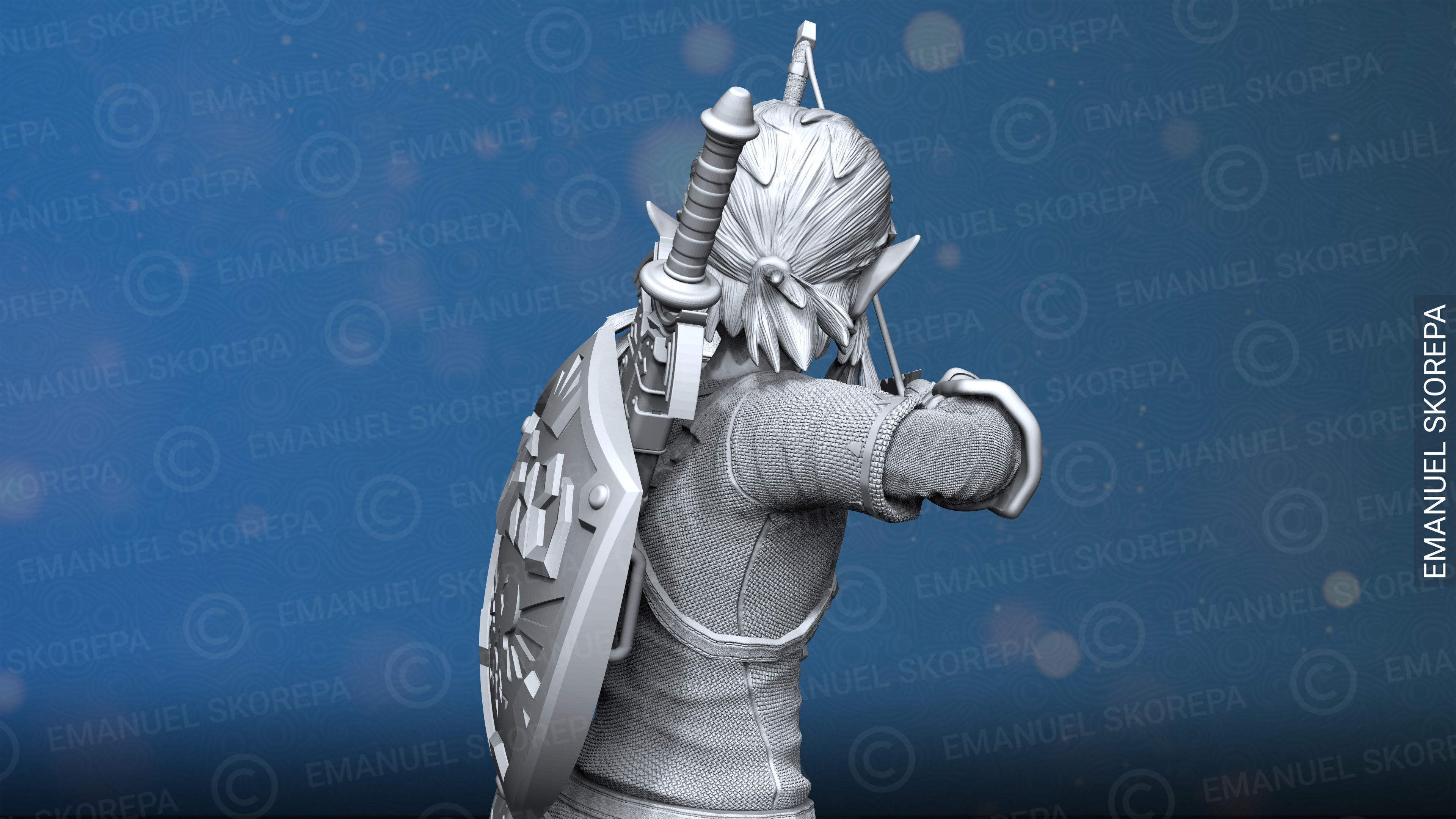 Link The Legend of Zelda Breath Of The Wild 3D print model_3