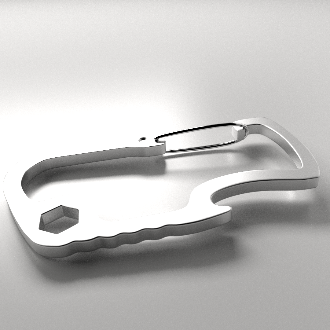 Carabiner V2 3D model_1