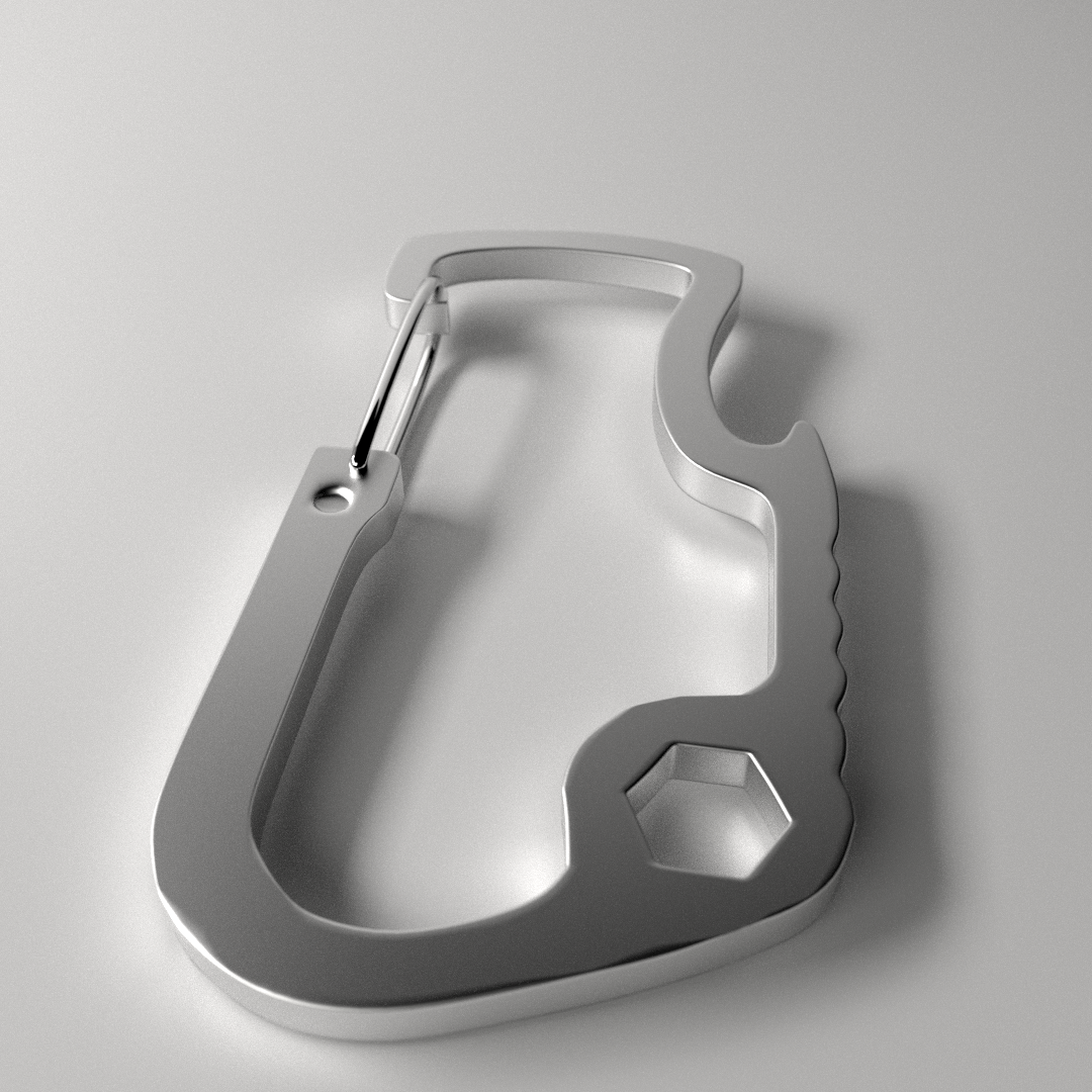 Carabiner V2 3D model_2
