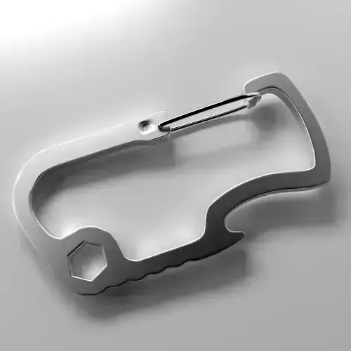 Carabiner V2 3D model