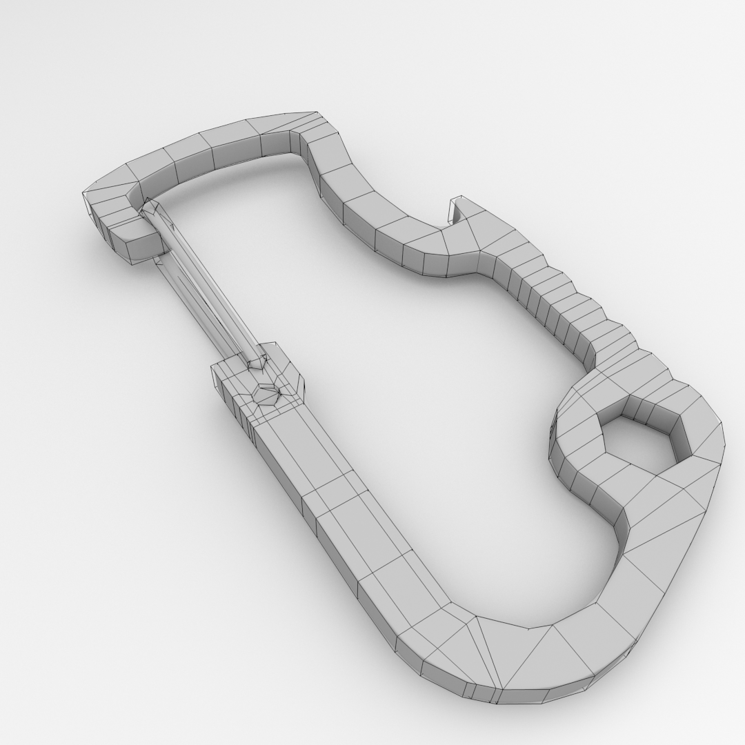 Carabiner V2 3D model_4