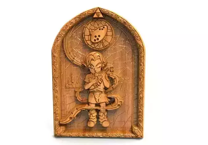 Zelda Link Bas-relief