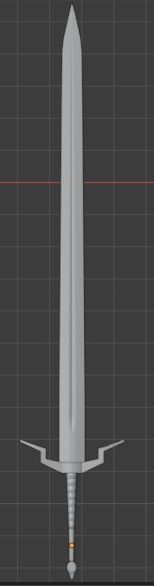 Long sword  Free 3D model_3