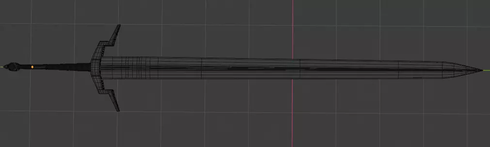 Long sword  Free 3D model_0
