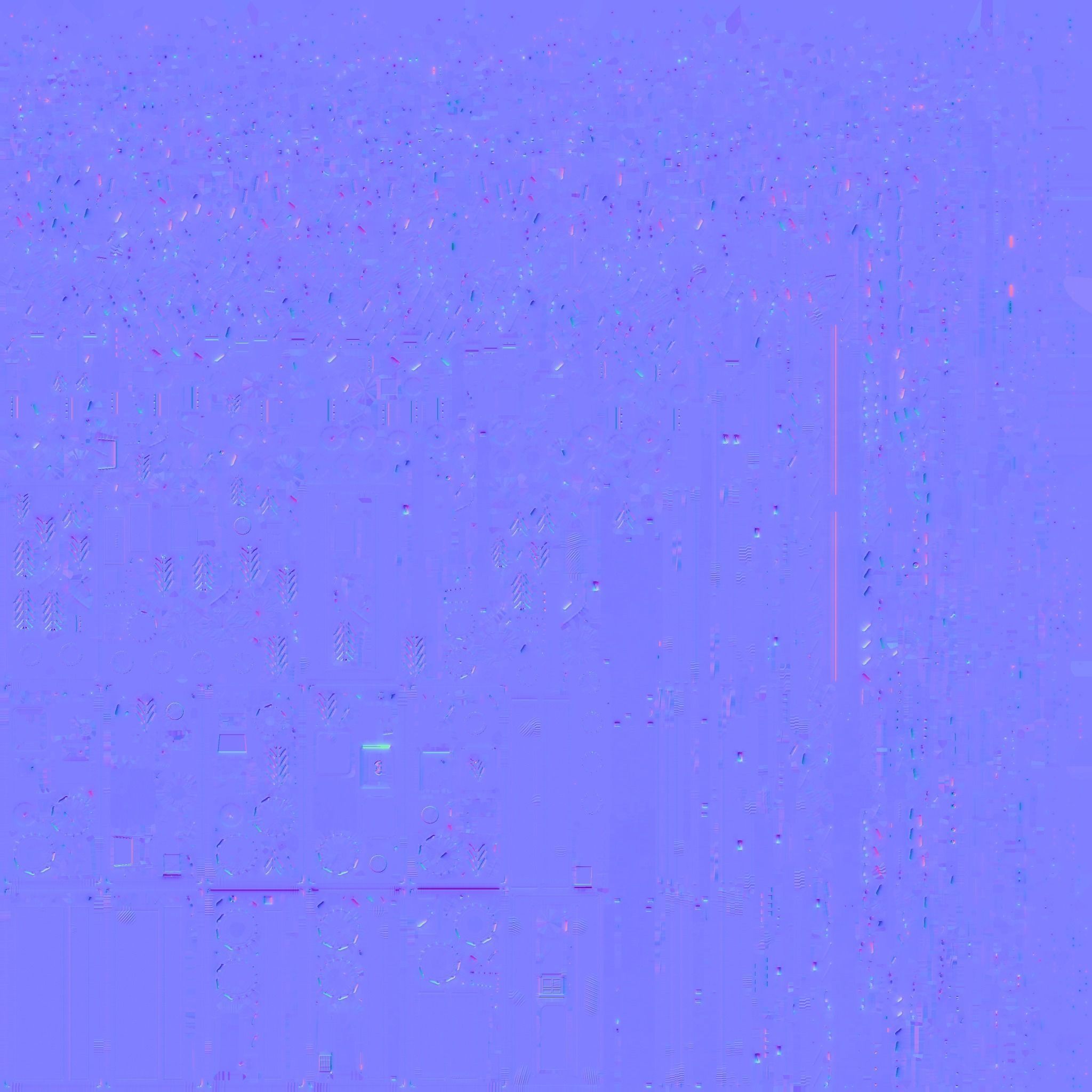 Forest Tractor Low-poly 3D model_9