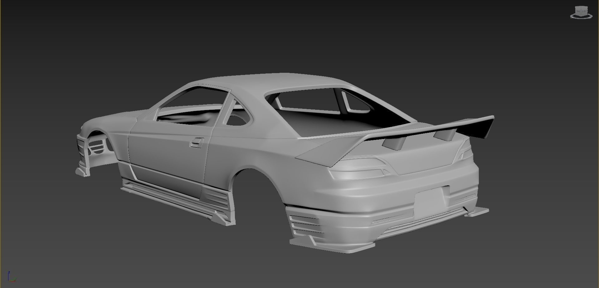 Nissan Silvia S15 2001 Tuning  Body For Print 3D print model_2