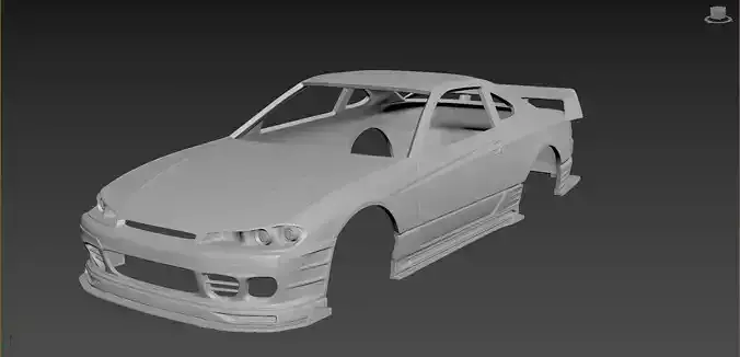 Nissan Silvia S15 2001 Tuning  Body For Print 3D print model