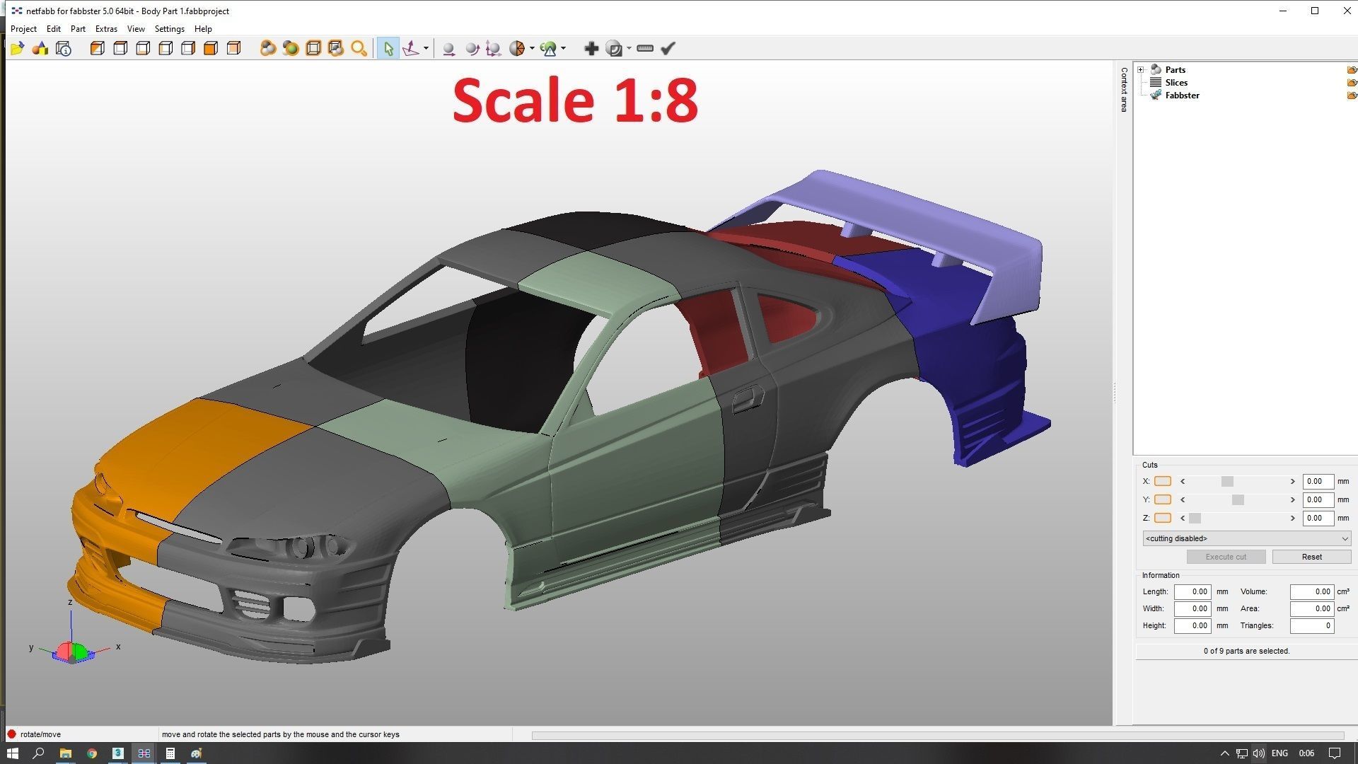 Nissan Silvia S15 2001 Tuning  Body For Print 3D print model_3
