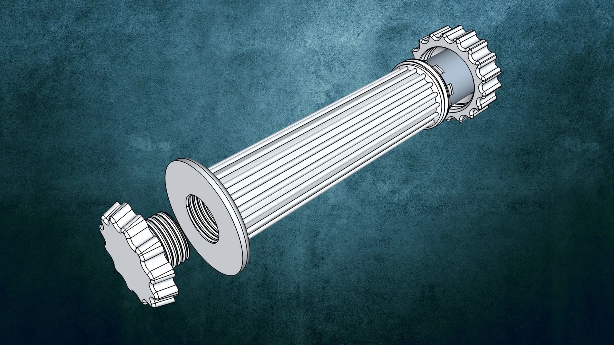 Handlebar grip bicycle V2 3D print model_1