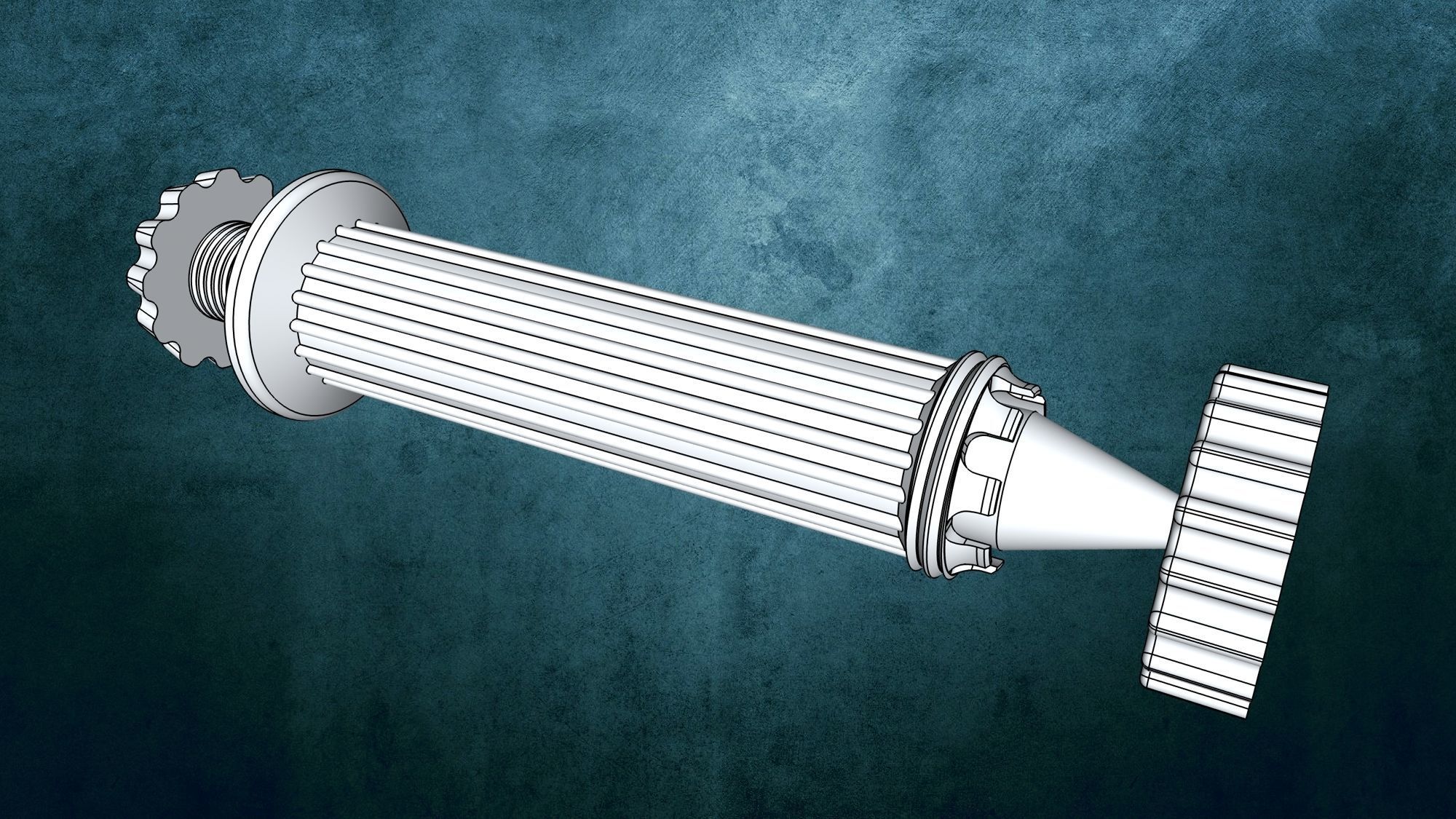 Handlebar grip bicycle V2 3D print model_2