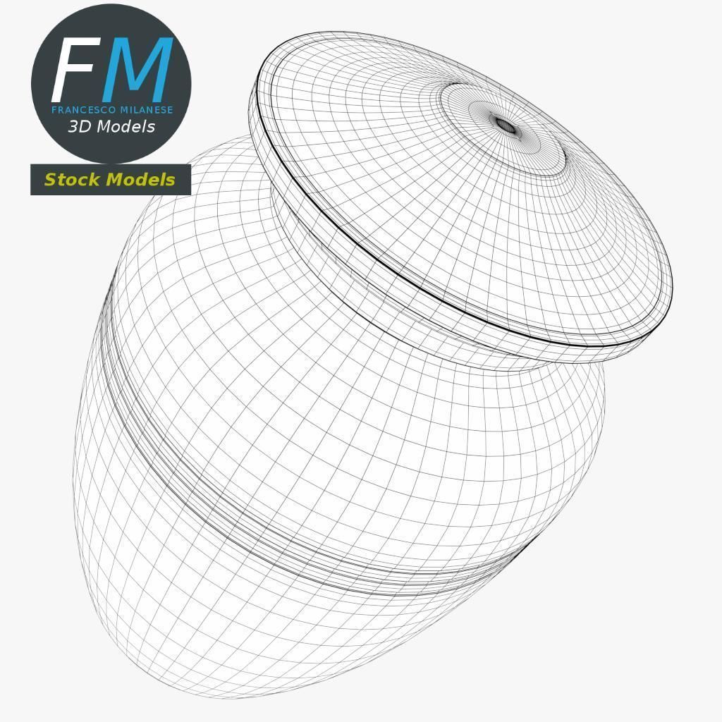 Cinerary urn 3D model_8