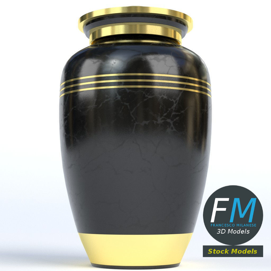 Cinerary urn 3D model_4