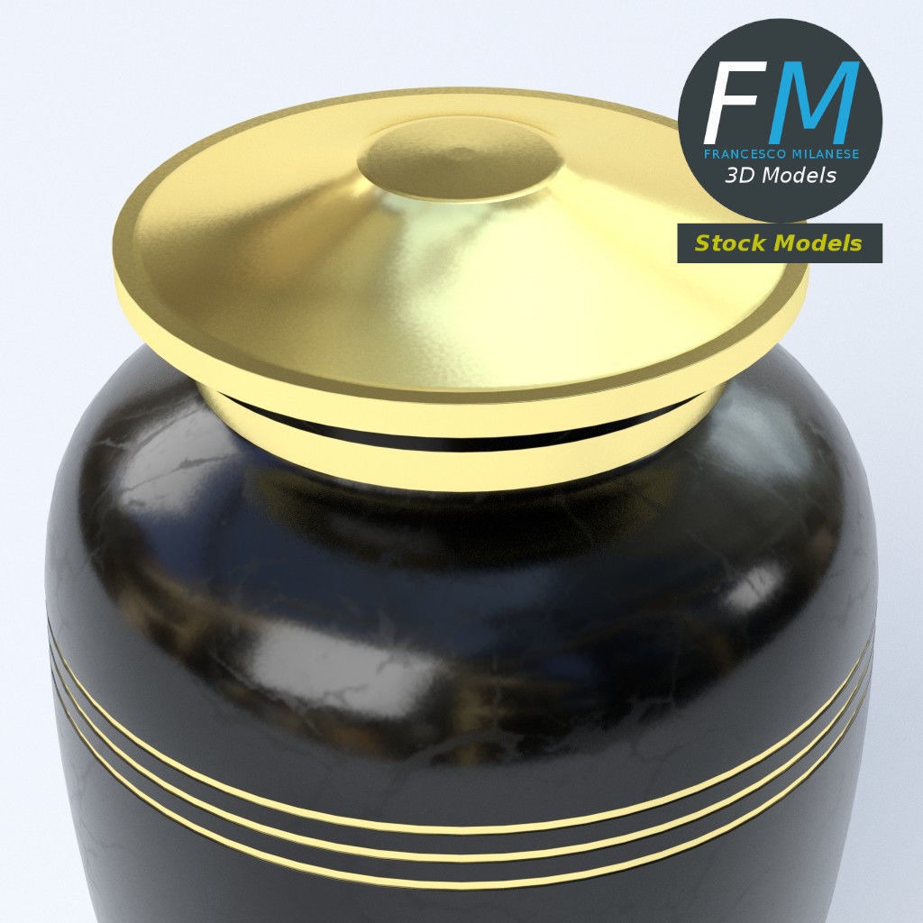 Cinerary urn 3D model_5