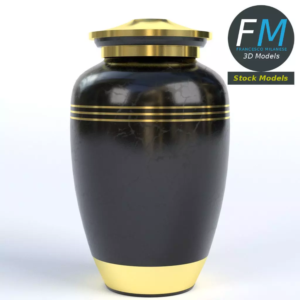 Cinerary urn 3D model_0