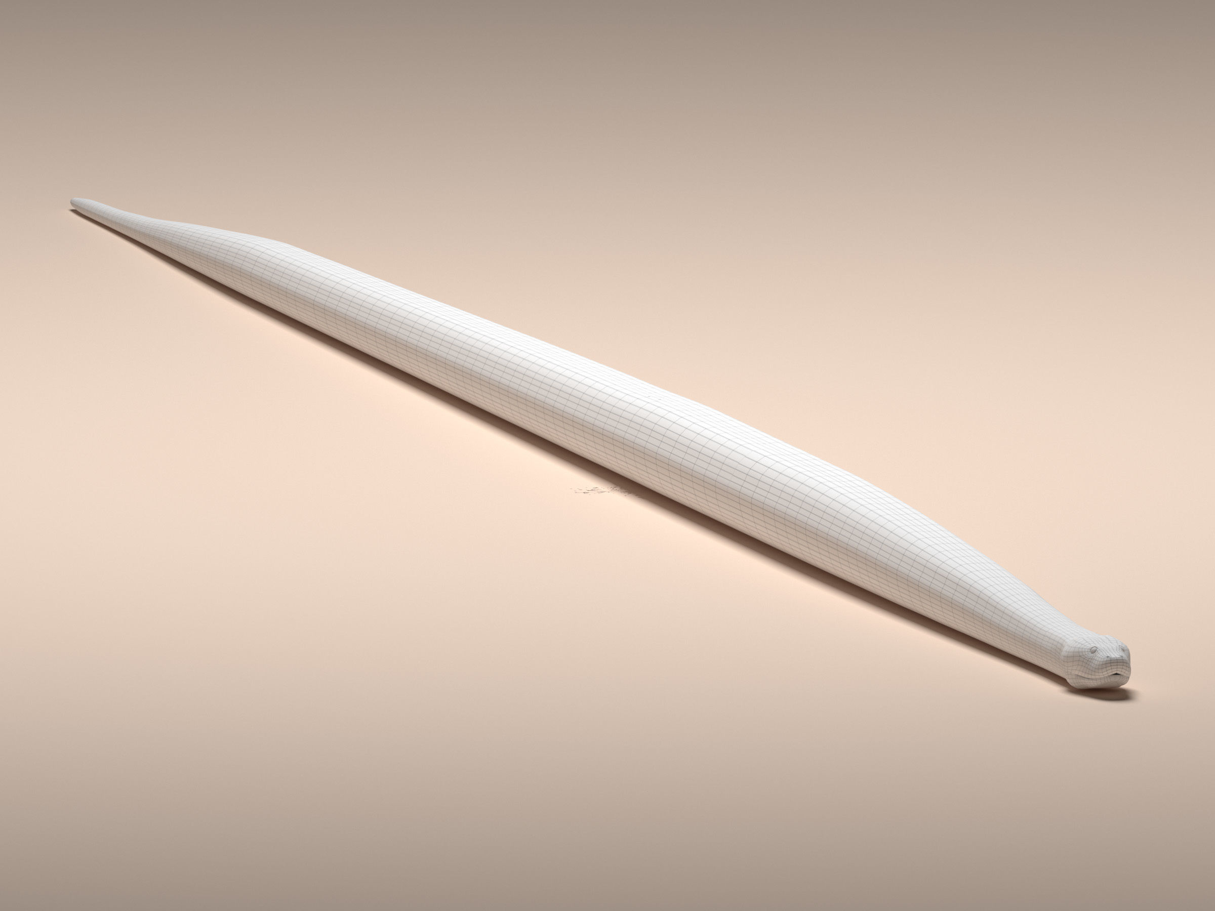 Green Anaconda Low-poly 3D model_4