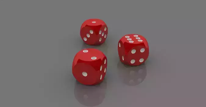 Polished Red Dices