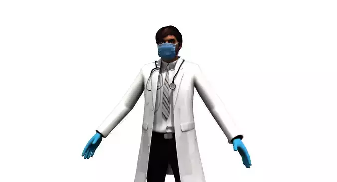 indian doctor 3d model
