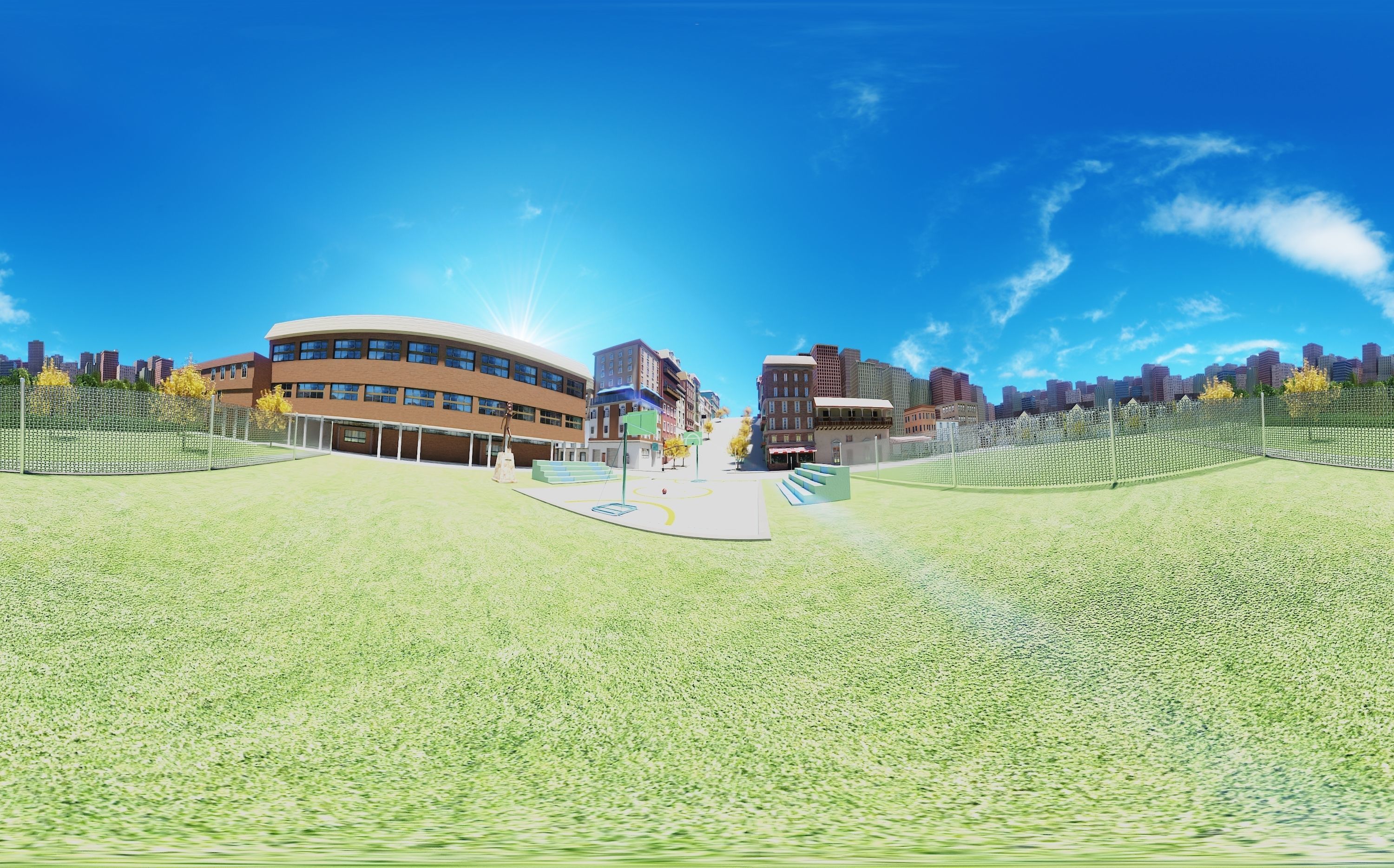 CarToon City Street Low-poly 3D model_3