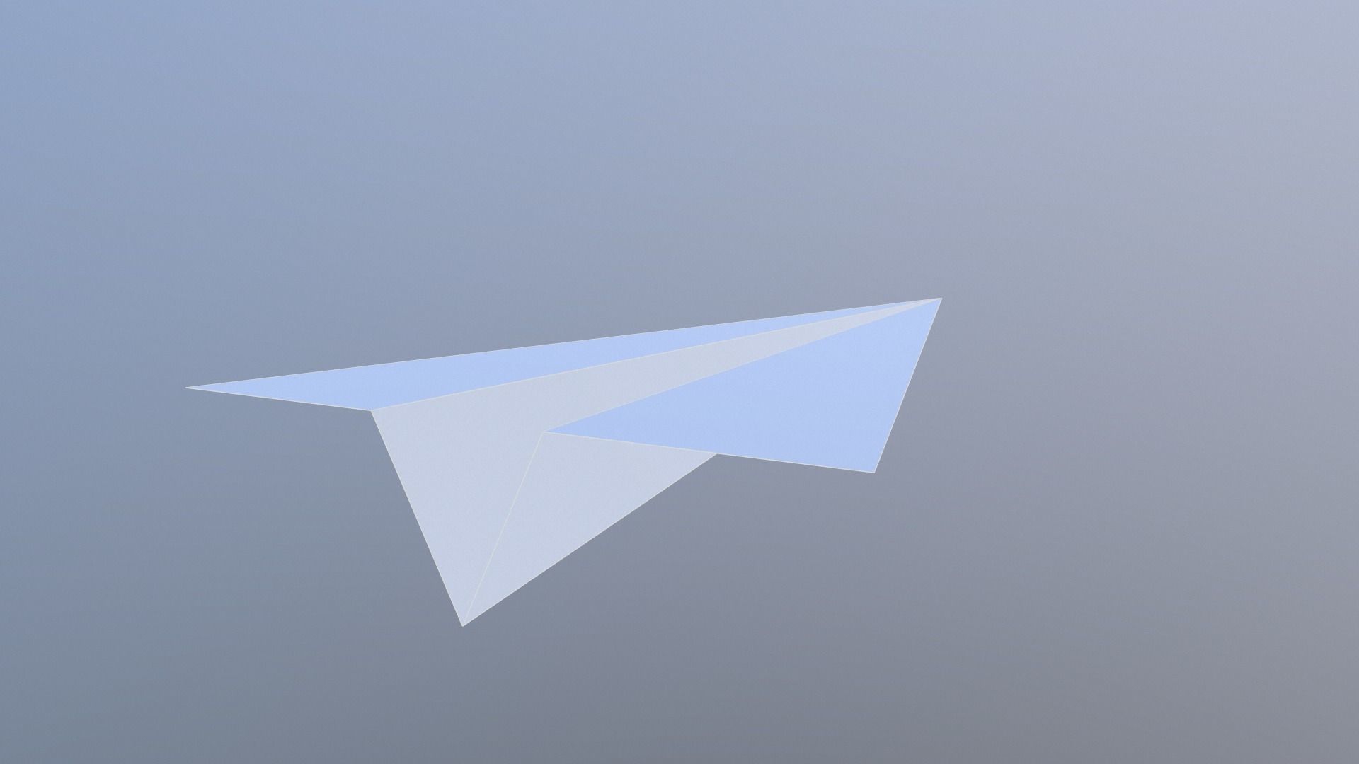 Paper Plane Game Ready - Support Me by Order Low-poly 3D model_1