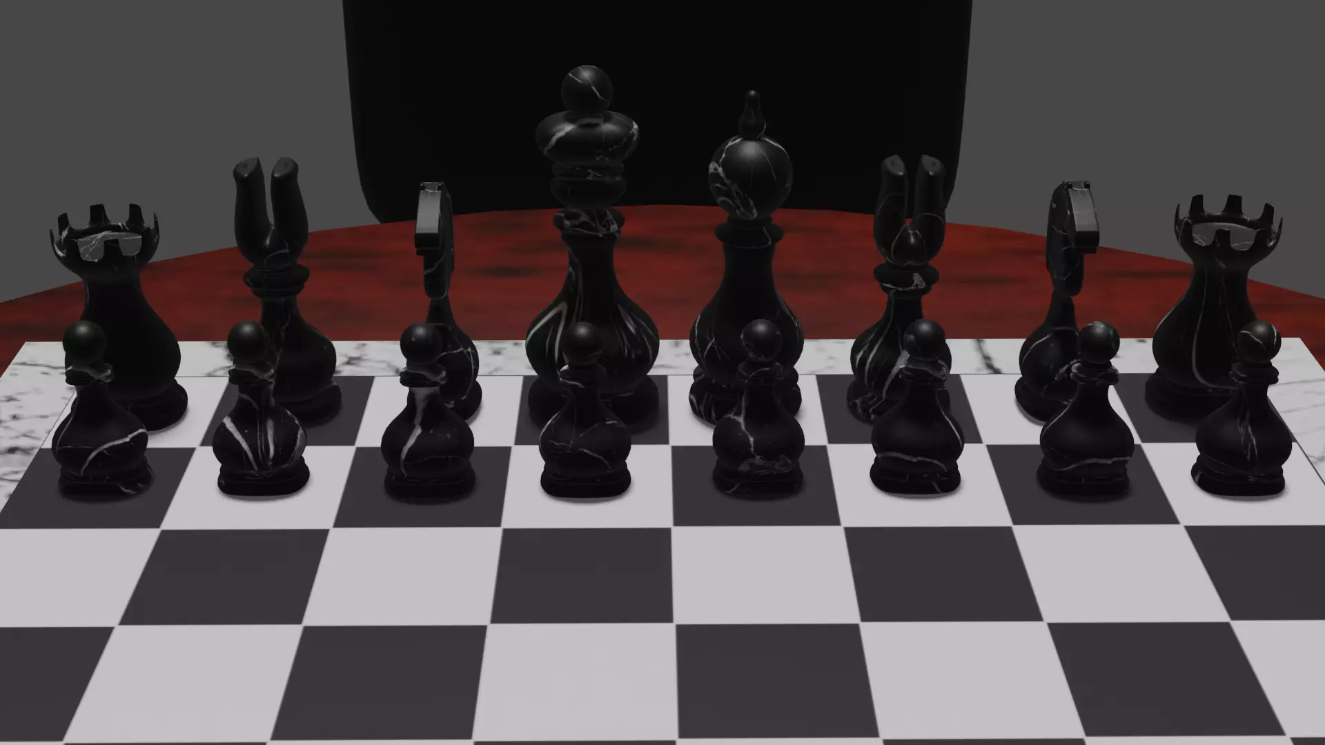 Chess Board 3D model_0